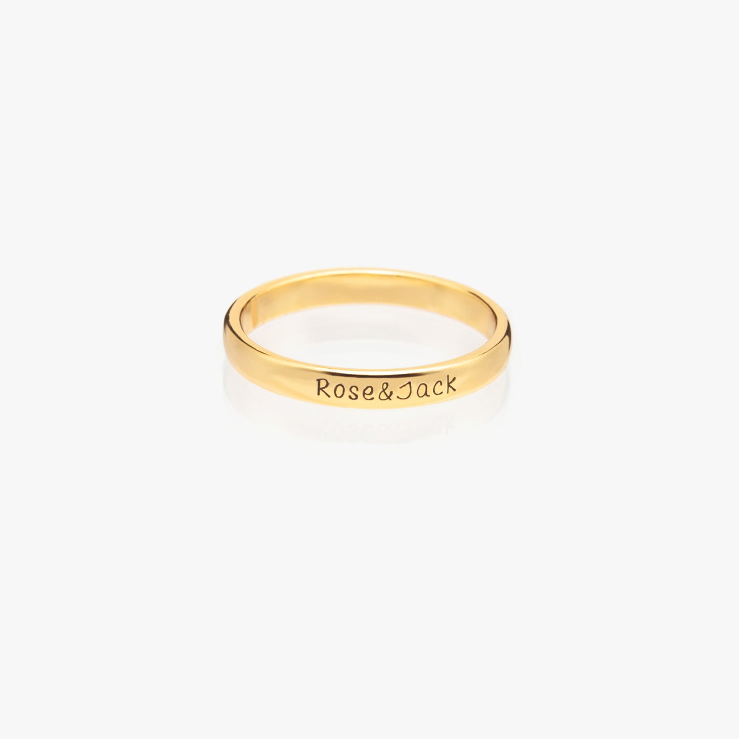 643. Dainty Engraved Name Ring