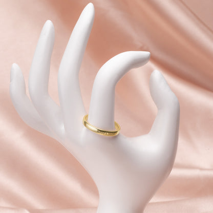 643. Dainty Engraved Name Ring