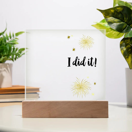 Plaque Souvenir - Cadeau de graduation pour finissant